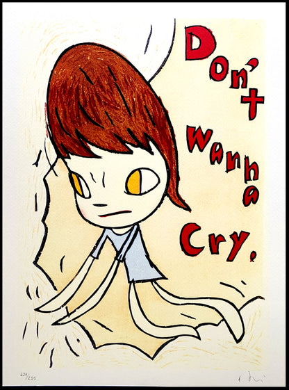 Yoshitomo Nara Lithograph Coa Signed In Pen Numbered In Pencil