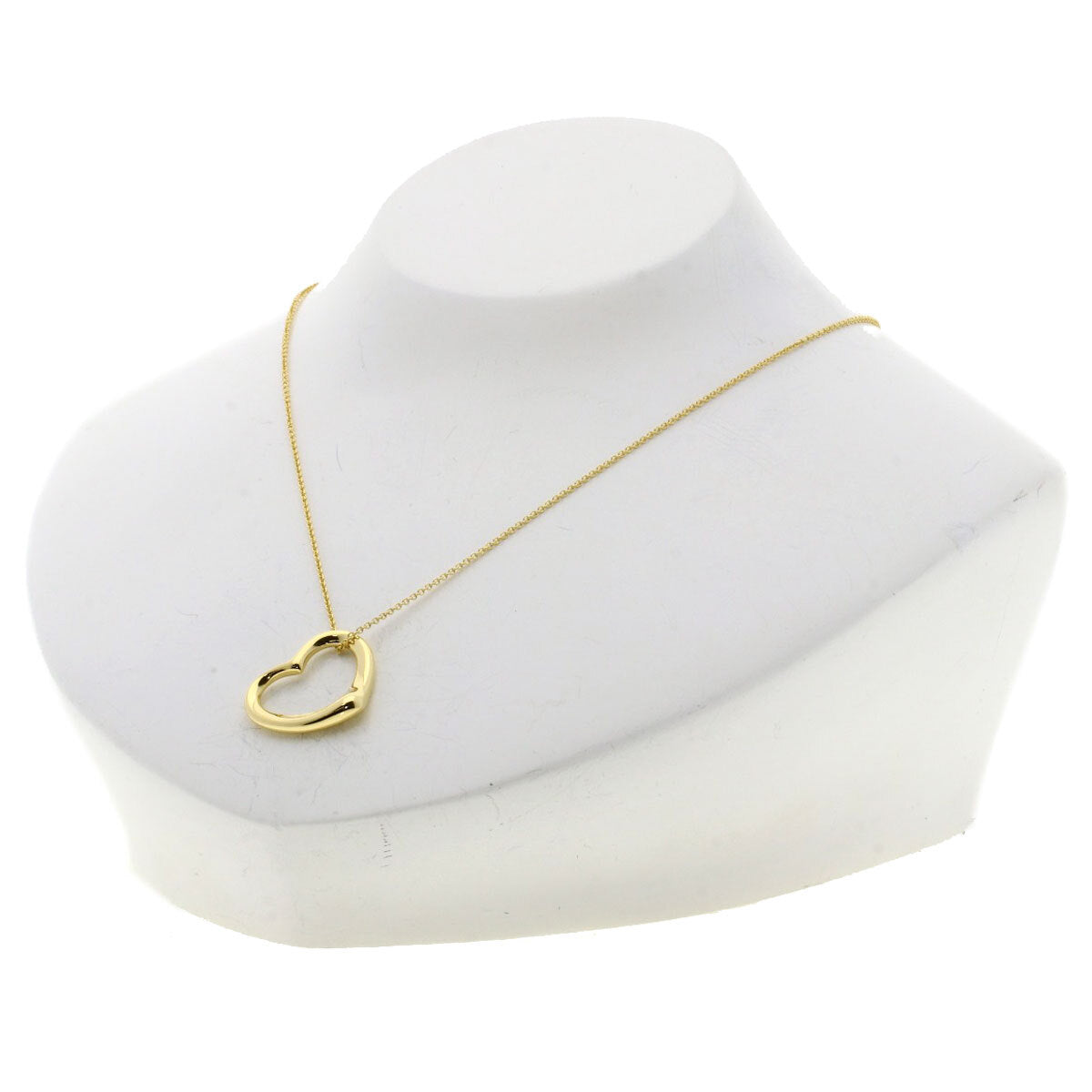Tiffany&Co. Necklace Open Heart K18 Yellow Gold
