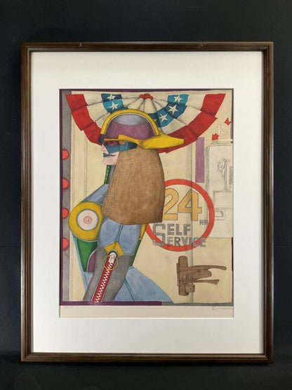 Richard Lindner 24 Hour Self Service Limited Lithograph 139/175 Signed Pop Art
