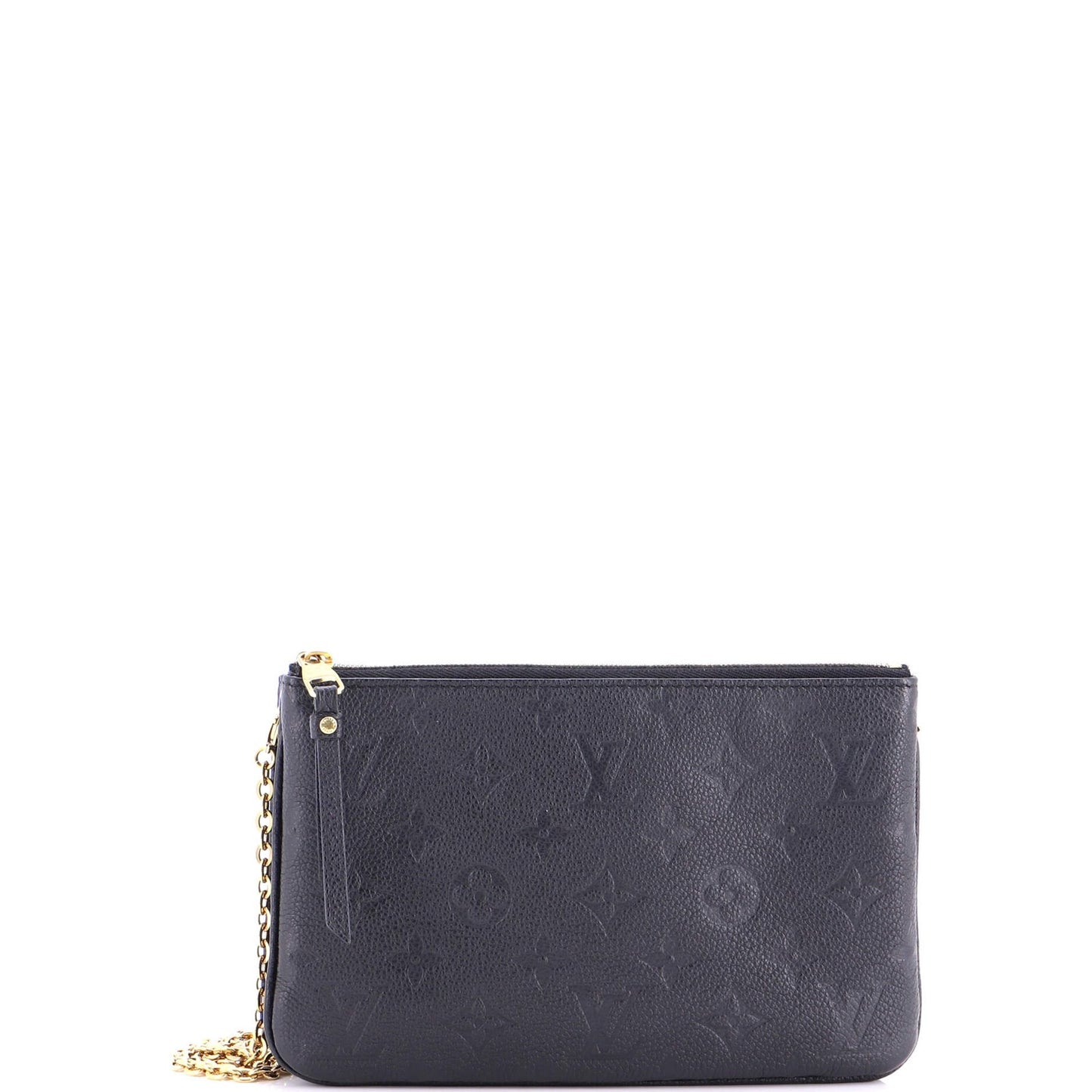 Louis Vuitton Double Zip Pochette Monogram Empreinte Leather