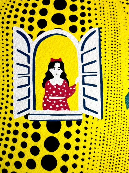 Yayoi Kusama Lithograph Mori Art Museum Coa
