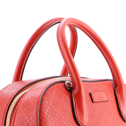 Gucci Bright Top Handle Bag Diamante Leather Small