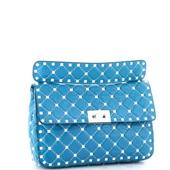 Valentino Garavani Free Rockstud Spike Flap Bag Quilted Leather Medium