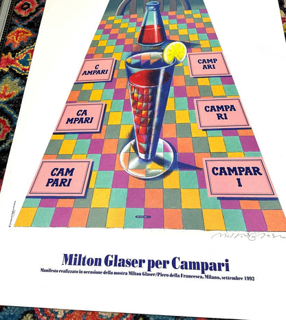 Milton Glaser For Campari 1992 Signed Limited Edition Print #2 Artistic Paper