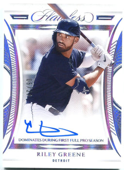 Riley Greene 2022 Panini Flawless Rookie Auto 06/20 #Fa-Rg
