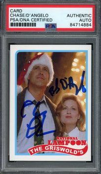 Chevy Chase/Beverly D'Angelo Dual-Signed Trading Card 