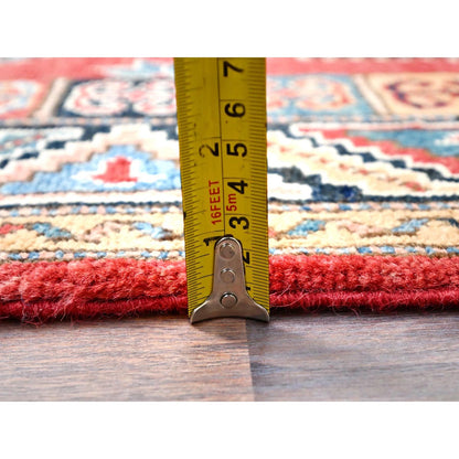 2'8"X9'9" Bolero Red Special Kazak 100% Wool Hand Knotted Runner Rug