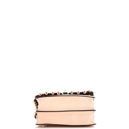 Fendi Kan I Bag Beaded Whipstitch Leather Medium