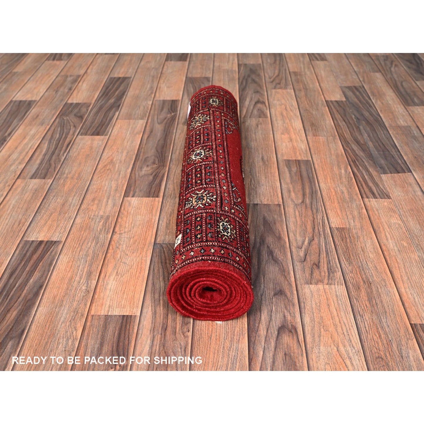 2'7"X6' Red Princess Bokara Tribal Medallions Rug Wool Hand Knotted Runner