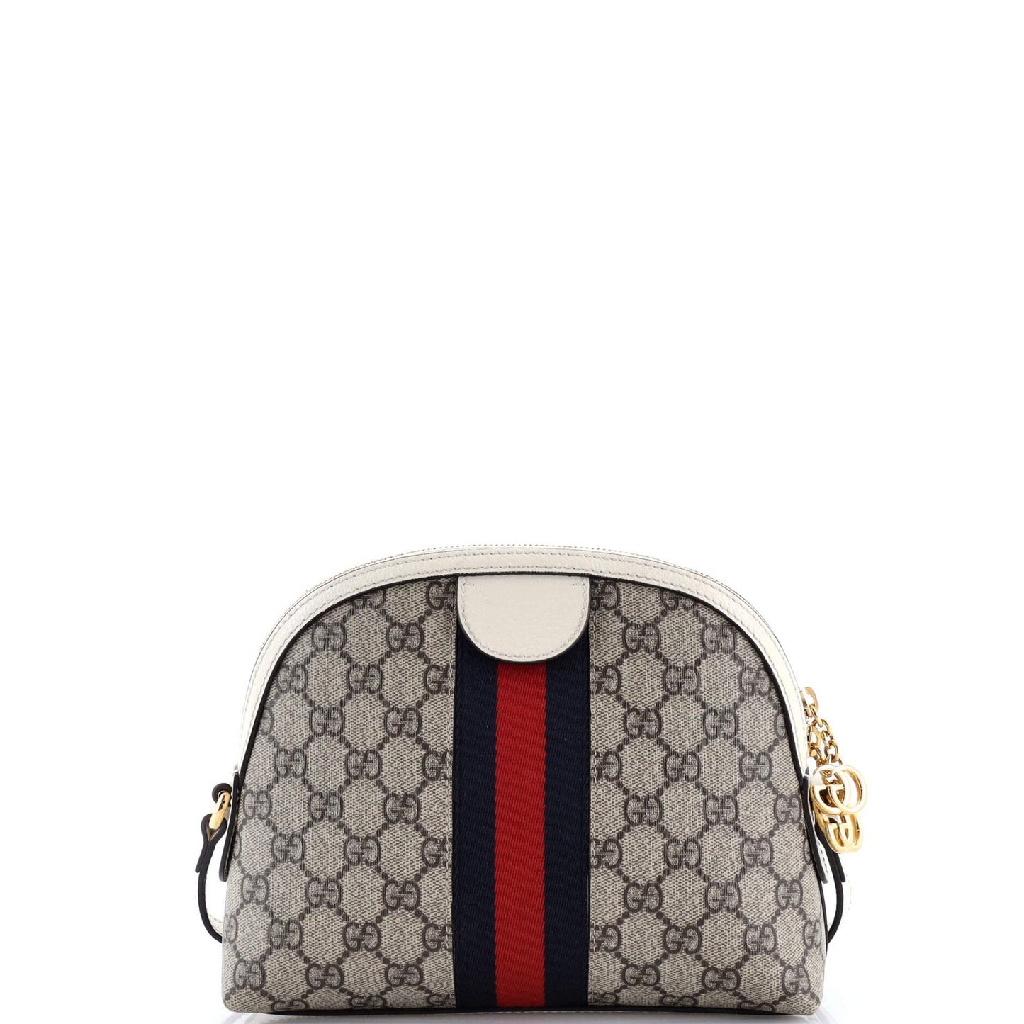 Gucci Ophidia Dome Shoulder Bag Gg Coated Canvas Small