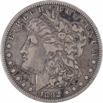 1892-S Morgan Silver Dollar VF Uncertified #236