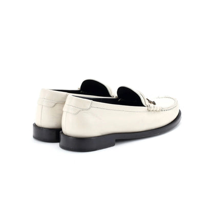 Saint Laurent Women'S Le Monogram Penny Loafers Leather