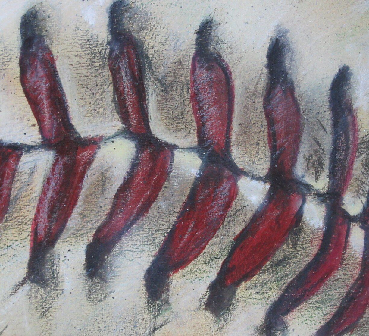 Babe Ruth Baseball 36X36 Original Painting Acrylic On Canvas   176779