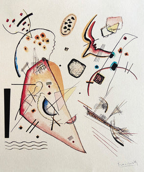 Wassily Kandinsky Lithograph 1924 Coa Published -