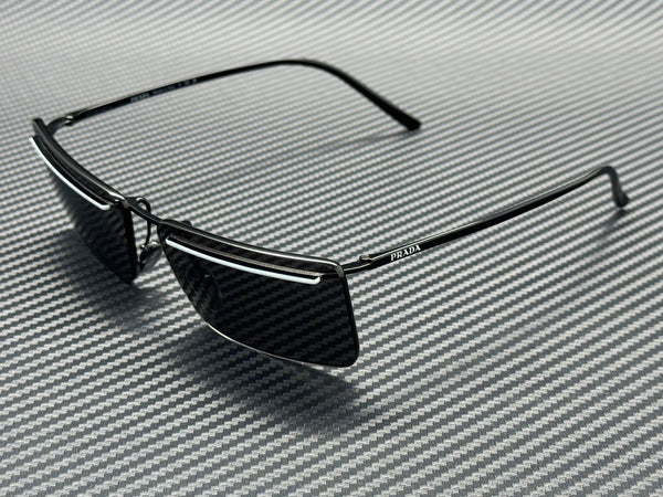 PRADA PR C53S YC460T Black White Dark Grey Men's 60 mm Sunglasses