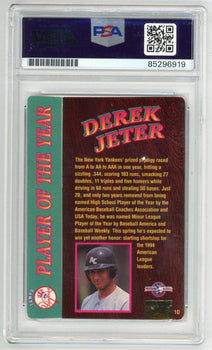 Derek Jeter Autographed Trading Card Psa