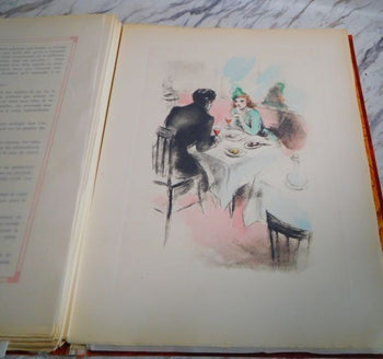 Louis Icart Destin De Femme 1945 Limited Ed125 Illustrated Lithographs Art Deco