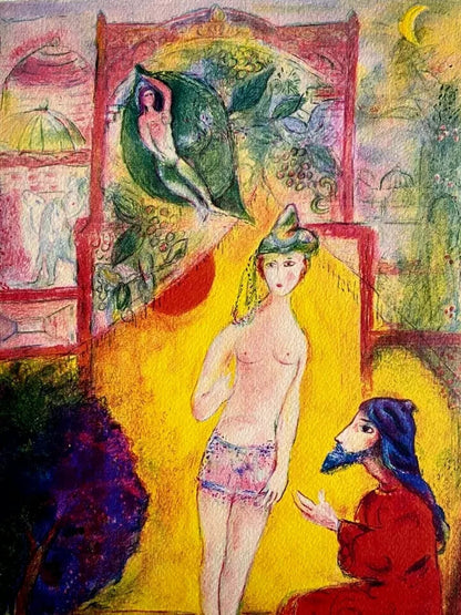 Marc,Chagall Lithograph Coa Original Signed Numbered Collection Stamp