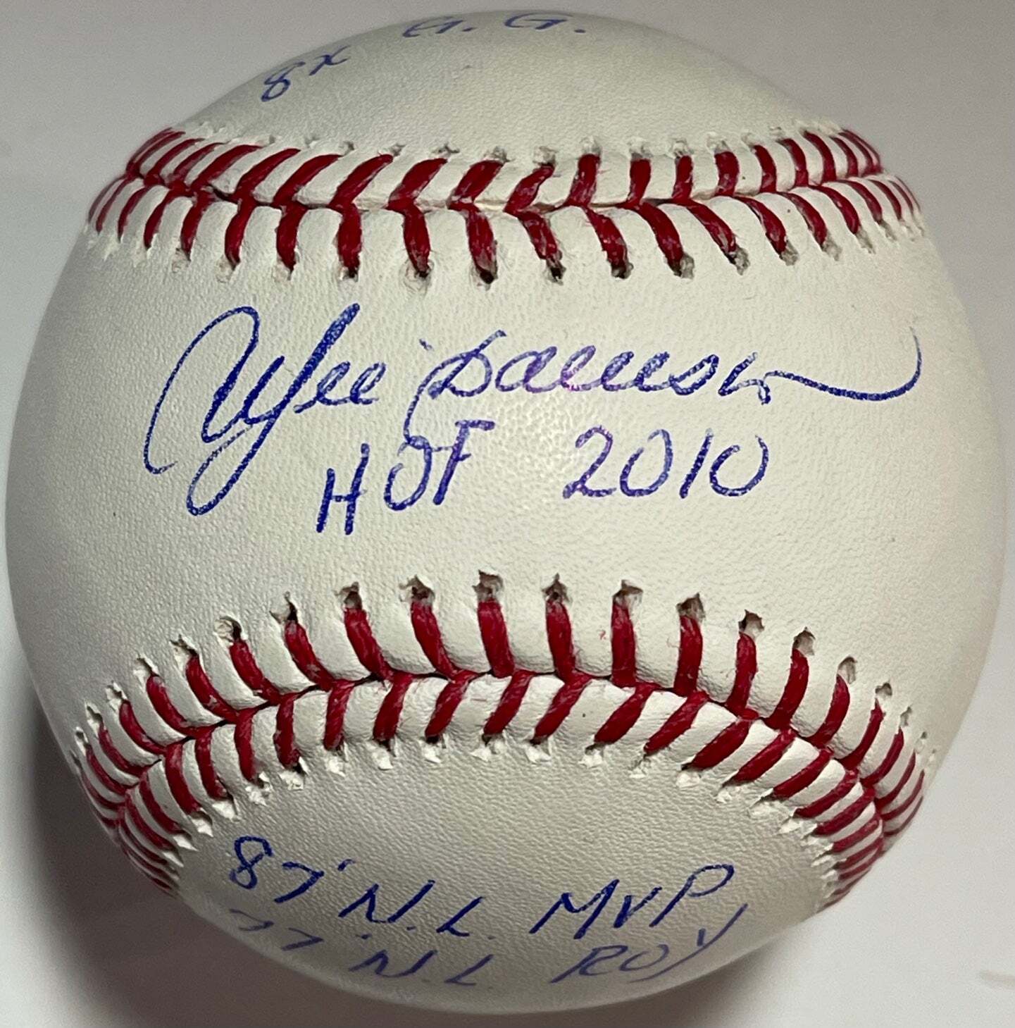 Andre Dawson Multi Stat Autographed Official