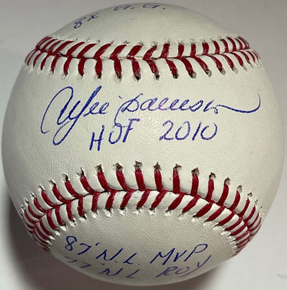 Andre Dawson Multi Stat Autographed Official
