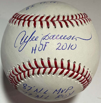 Andre Dawson Multi Stat Autographed Official