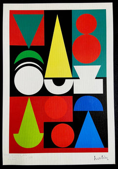 Auguste Herbin Lithograph Hand Numbered Coa (Sonia Delaunay)