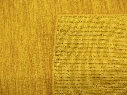 Marigold Solid Design Hand-Loomed 8X8 Gabbeh Wool
