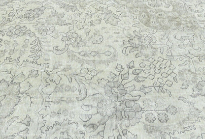 Handmade Antique Distressed Oriental Rug Muted