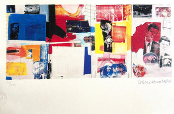 Robert Rauschenberg Lithograph Coa Numbered Stamp