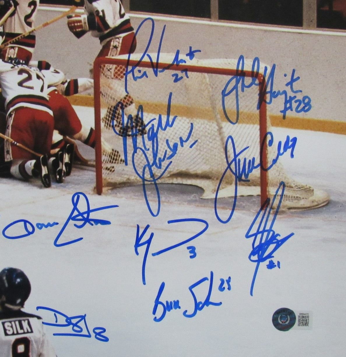 1980 Miracle On Ice Team Signed (18 Signatures) 16X20 Photo Beckett 193288