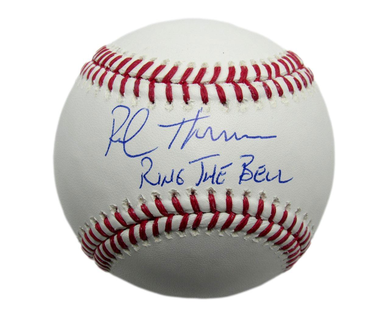 Rob Thomson Autographed/Inscribed "Ring The Bell" Oml Baseball Phillies Jsa