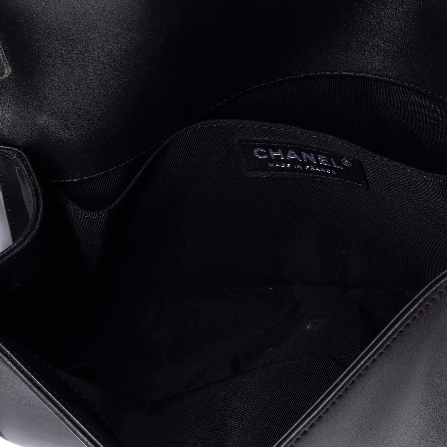 Chanel Boy Flap Bag Chevron Lambskin Old Medium