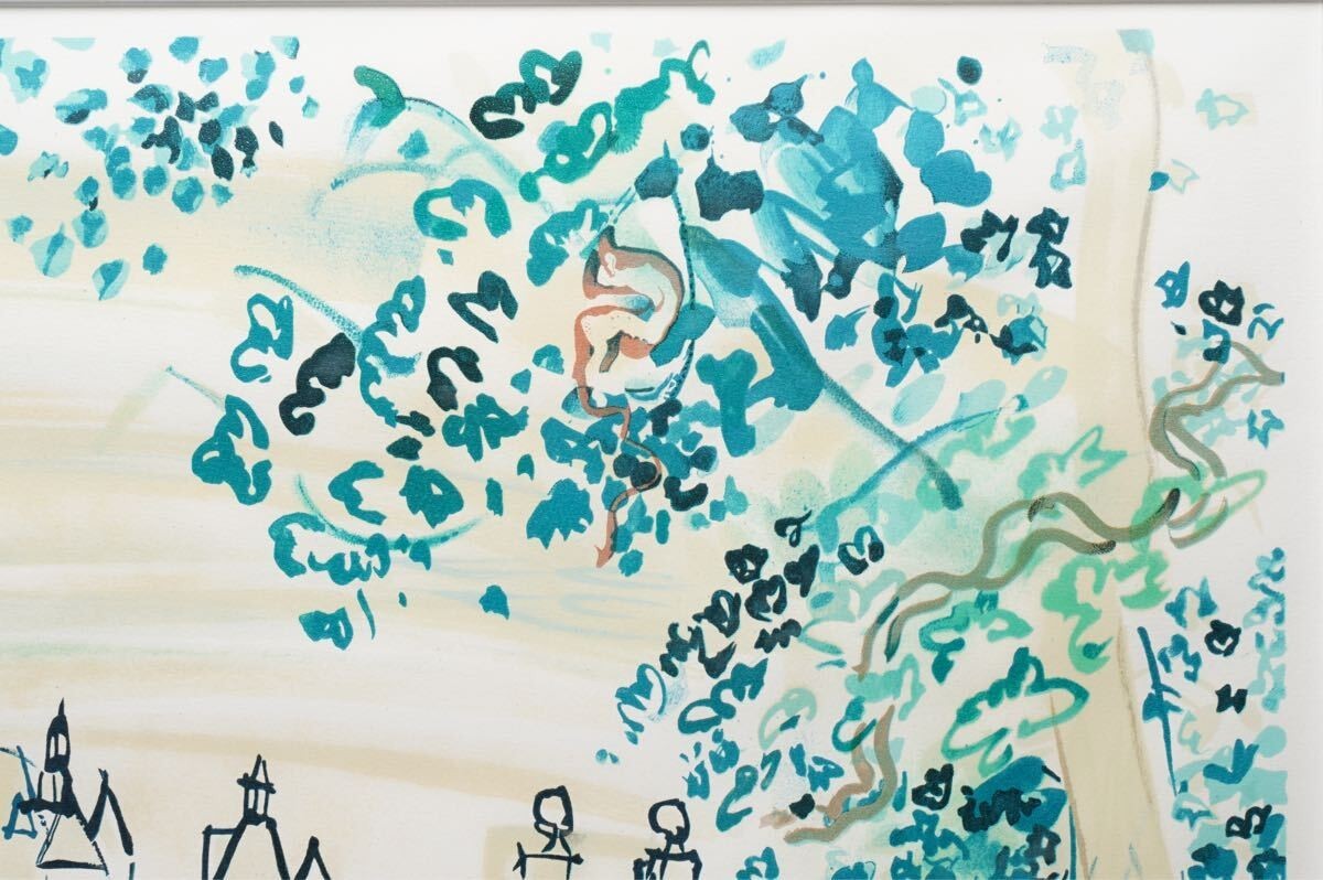 Raoul Dufy Lithograph Print "Chenonceaux" Signed 1937 Spadem Paris 1967