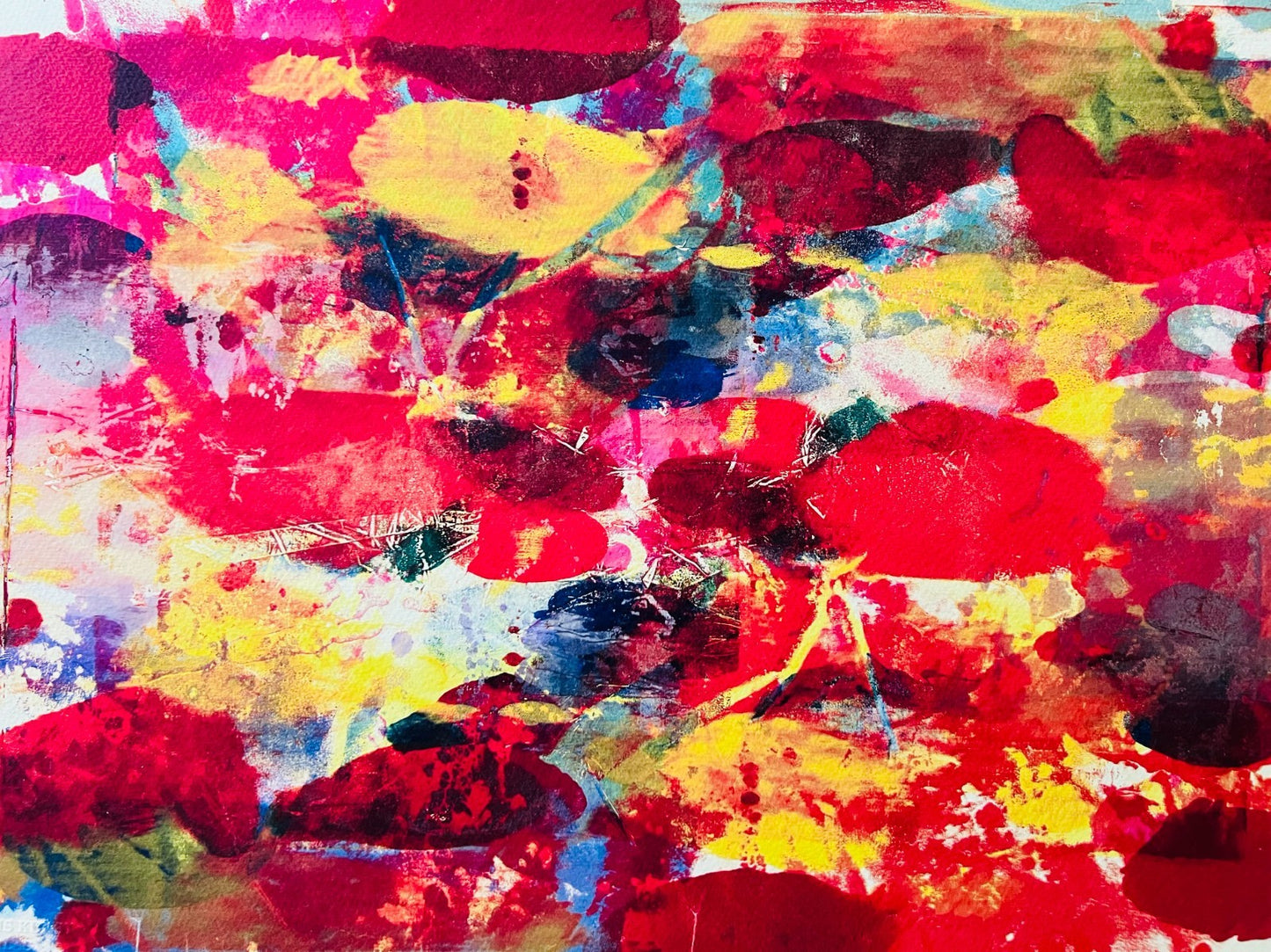 Numbered Sam Gilliam Lithograph with COA in Pencil