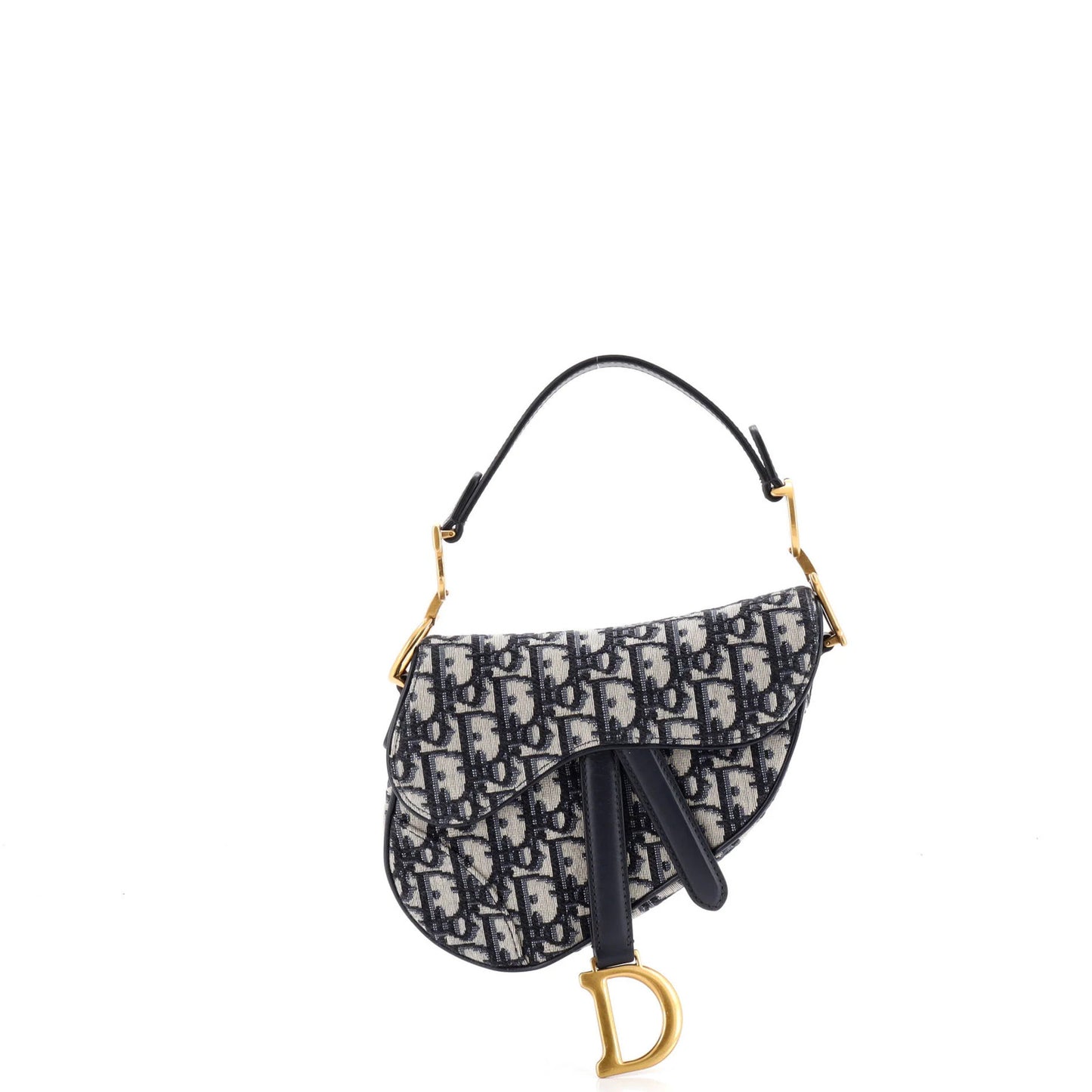 Christian Dior Saddle Handbag Oblique Canvas Mini