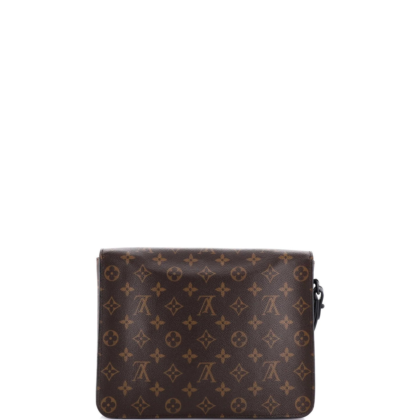 Louis Vuitton S Lock A4 Wristlet Pouch Macassar Monogram Canvas
