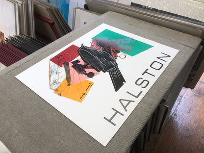 Andy Warhol Halston Advertising Campaign Poster " Serigraph Po