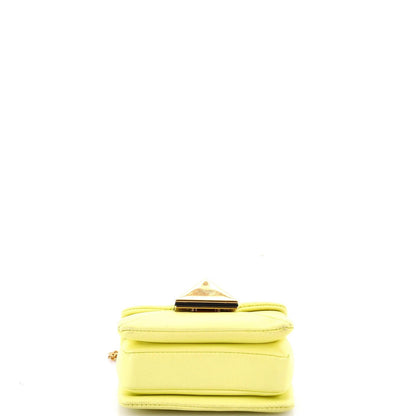 Valentino Garavani One Stud Chain Flap Bag Leather Micro