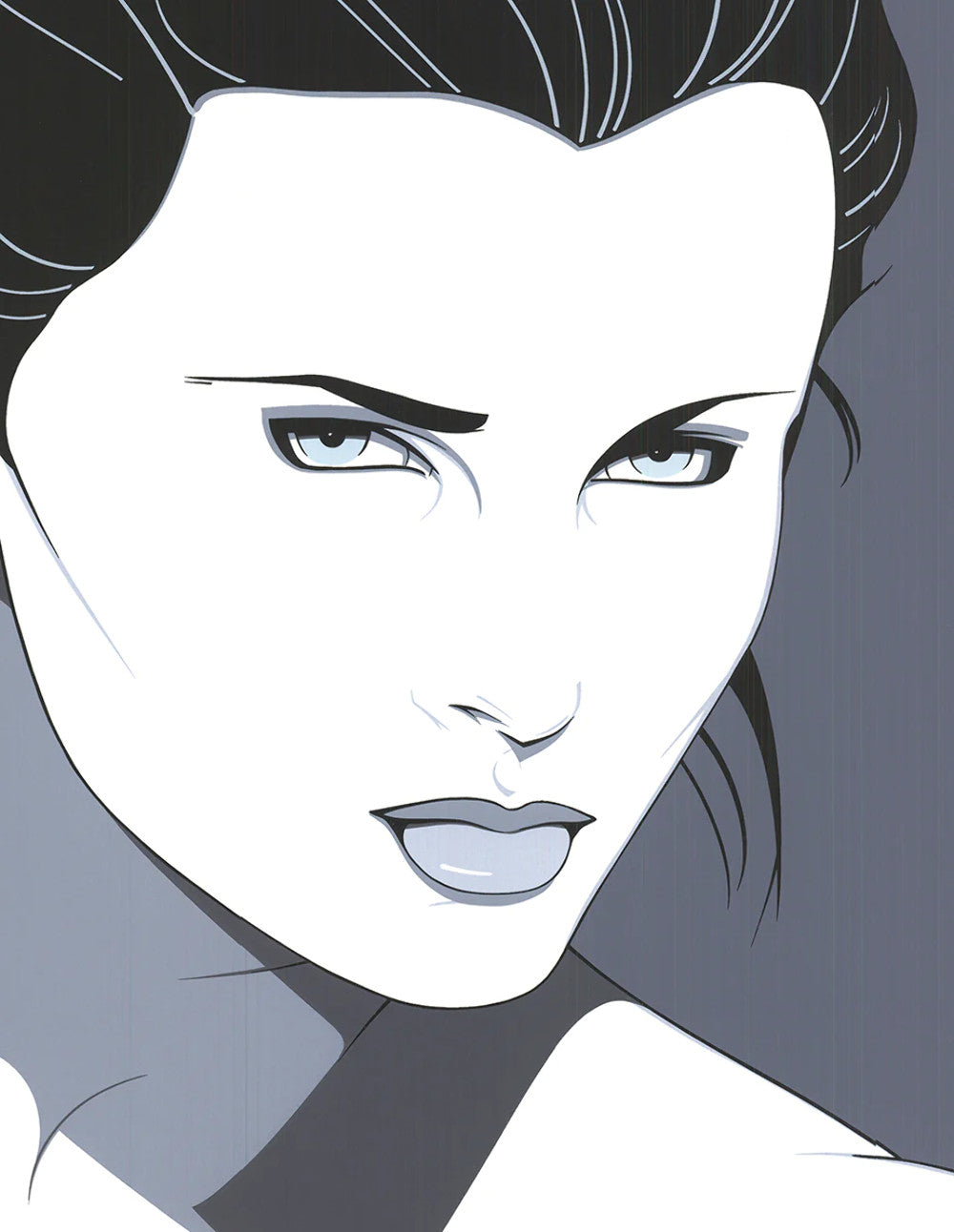 Patrick Nagel Commemorative #14 " Serigraph Pop Art Brown Blue Wom