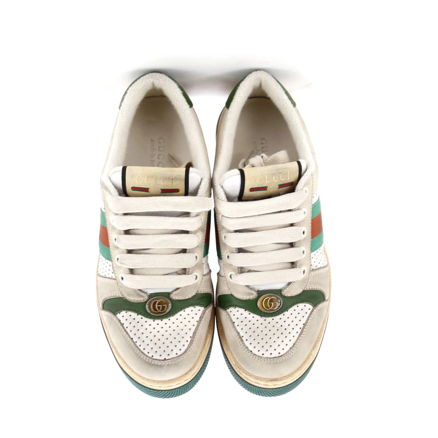 Gucci Screener Sneakers Fabric And Leather