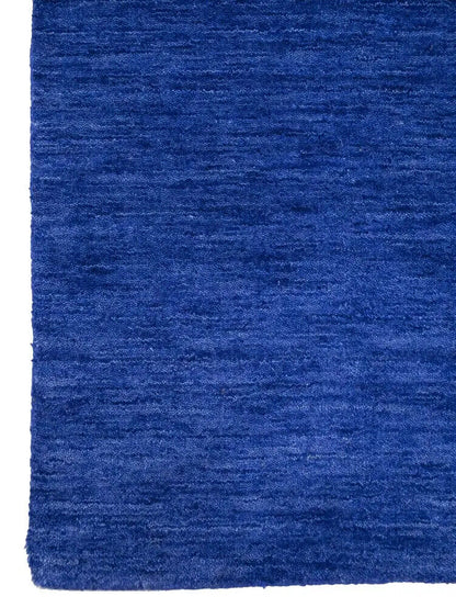 Modern Royal Blue Gabbeh Square Rug Tribal Design