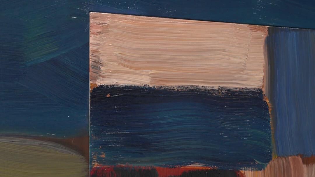 Sean Scully Original Exhibition Poster Print -Dark Yet Max Hetzler Gallery