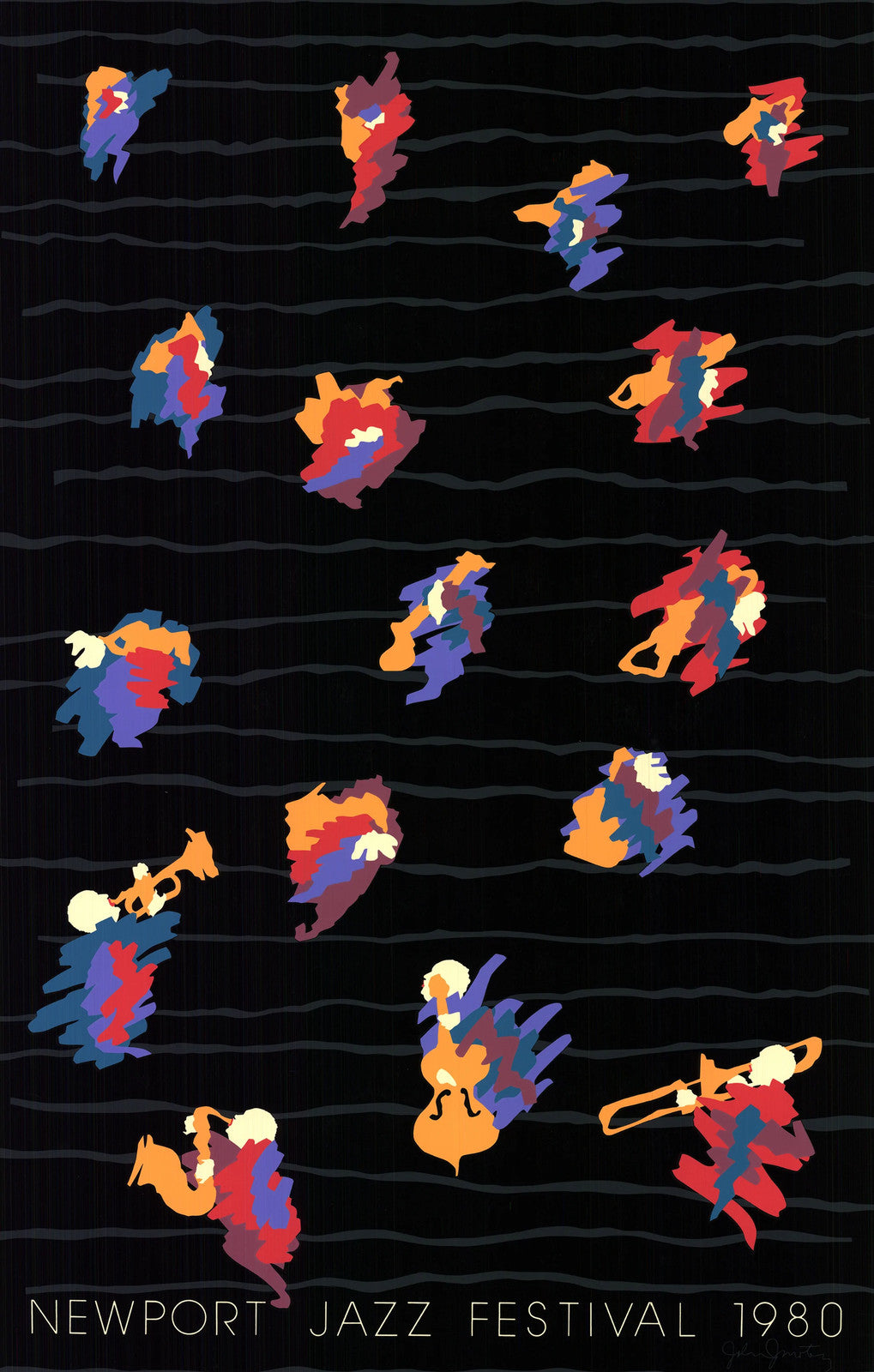 John Martinez Newport Jazz Festival " Serigraph Contemporar