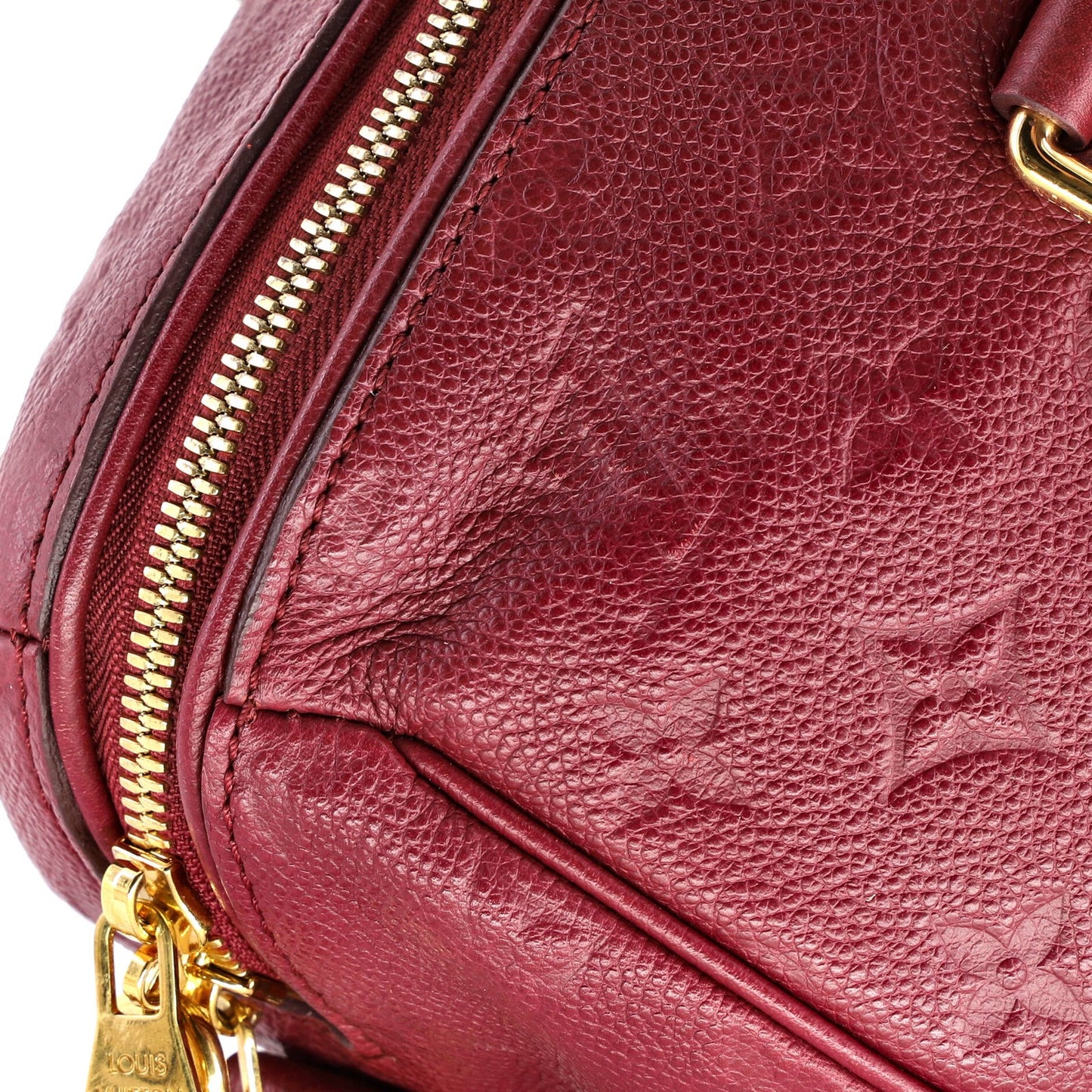 Louis Vuitton Speedy Bandouliere Bag Monogram Empreinte Leather 30