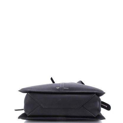 Celine Tri-Fold Shoulder Bag Grained Calfskin Medium