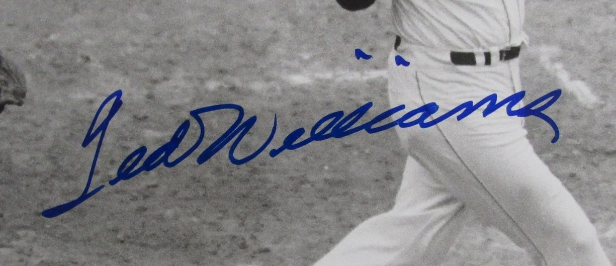 Ted Williams Hof Signed/Autographed 16X20 B/W