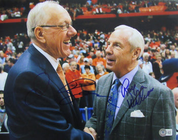 Jim Boeheim/Roy Williams Dual-Autographed 11X14