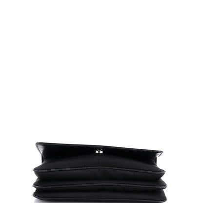 Prada Chain Flap Crossbody Bag Tessuto And Saffiano Leather Medium