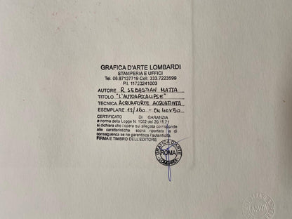 Roberto Sebastian Matta Engraving Hand Signed Numbered In Pencil