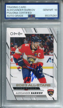 Aleksander Barkov Autographed O-Pee-Chee Card Psa Auto Grade 10